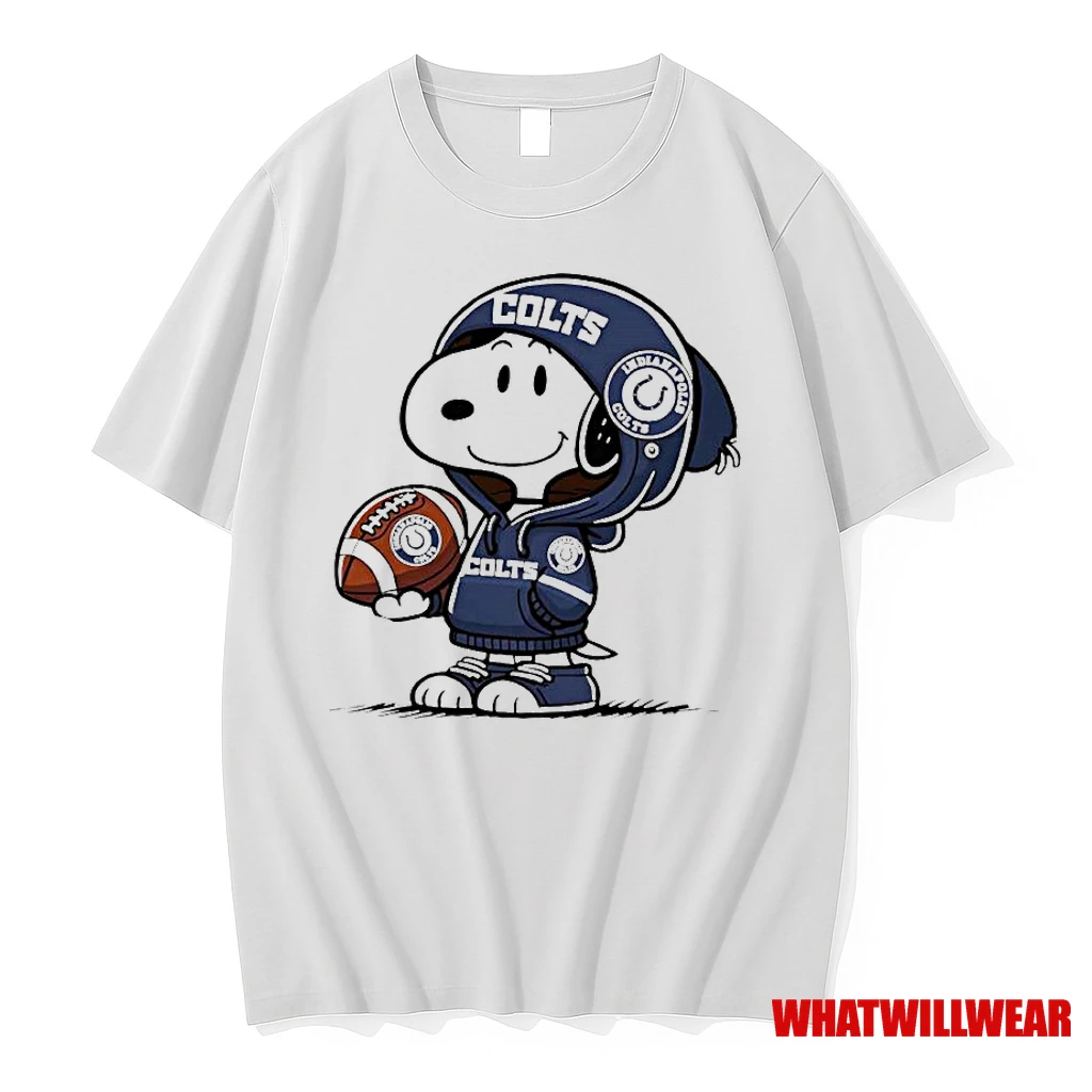Snoopy Wears Indianapolis Colts Logo Classic Shirts