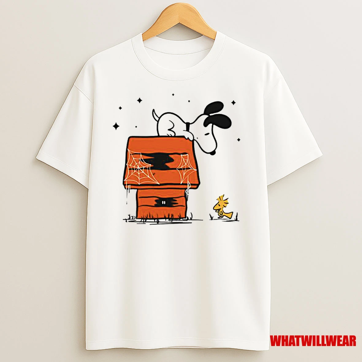 Snoopy Woodstock Haunted Doghouse Classic Shirts