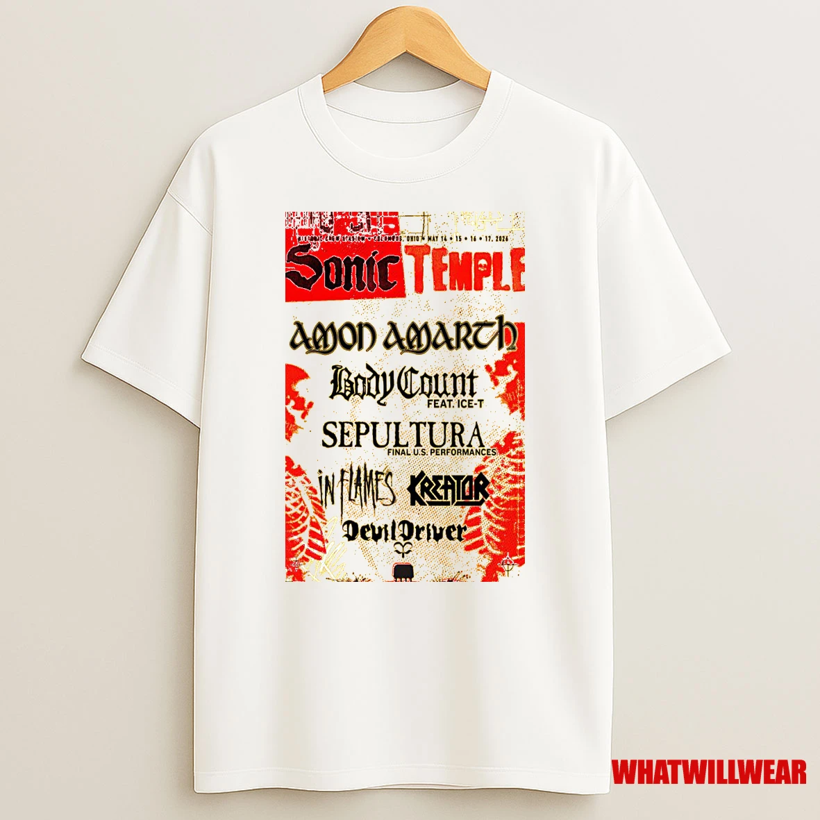 Sonic Temple Festival Columbus Ohio May 14 17 2026 Concert Shirts