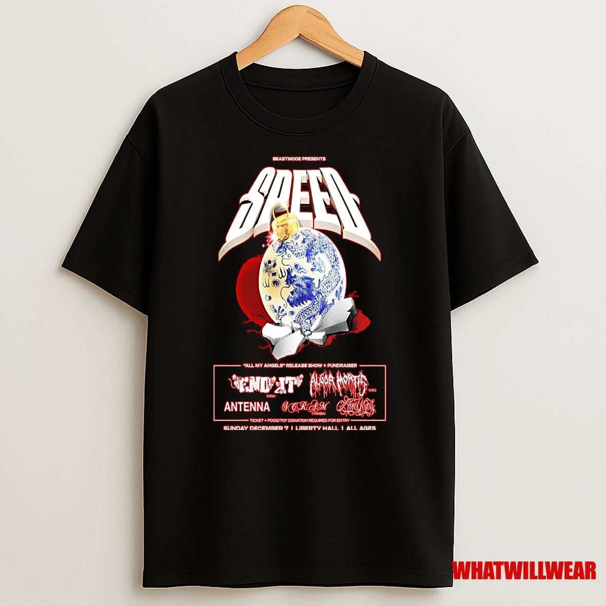 Speed Liberty Hall December 7 2025 Concert Shirts