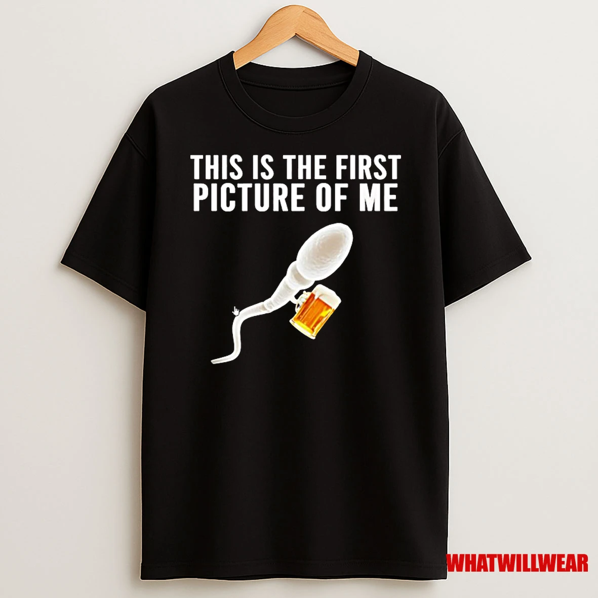 Sperm Beer This Is The First Picture Of Me Classic Shirts