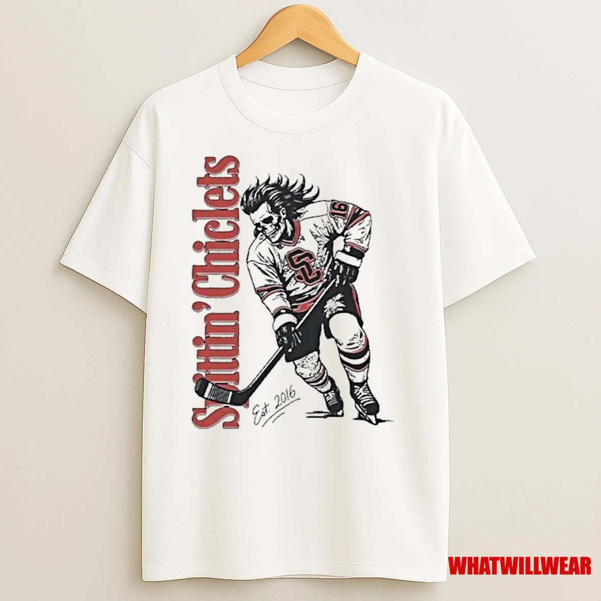Spittin Chiclets Skullet Vertical Shirts