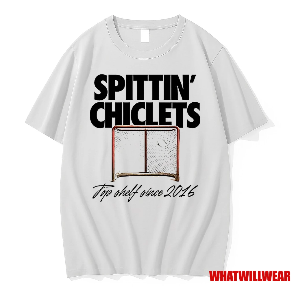 Spittin Chiclets Top Shelf Since 2016 Hockey Goal Classic Shirts
