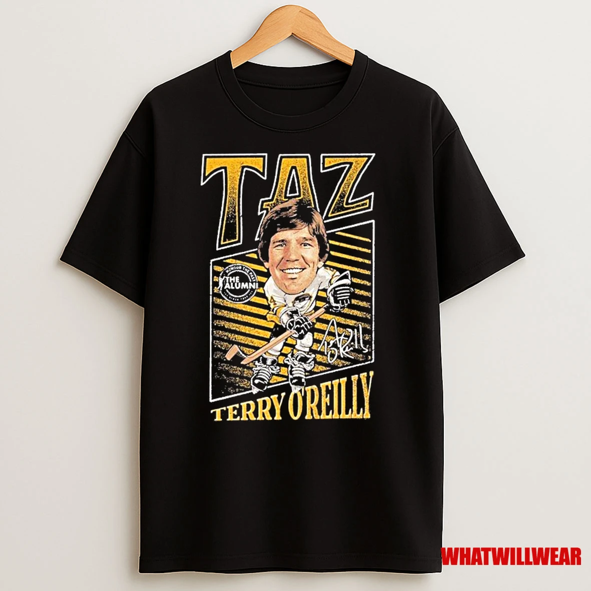 Spittin Chiclets X Nhl Alumni Association Terry Oreilly Taz Shirts