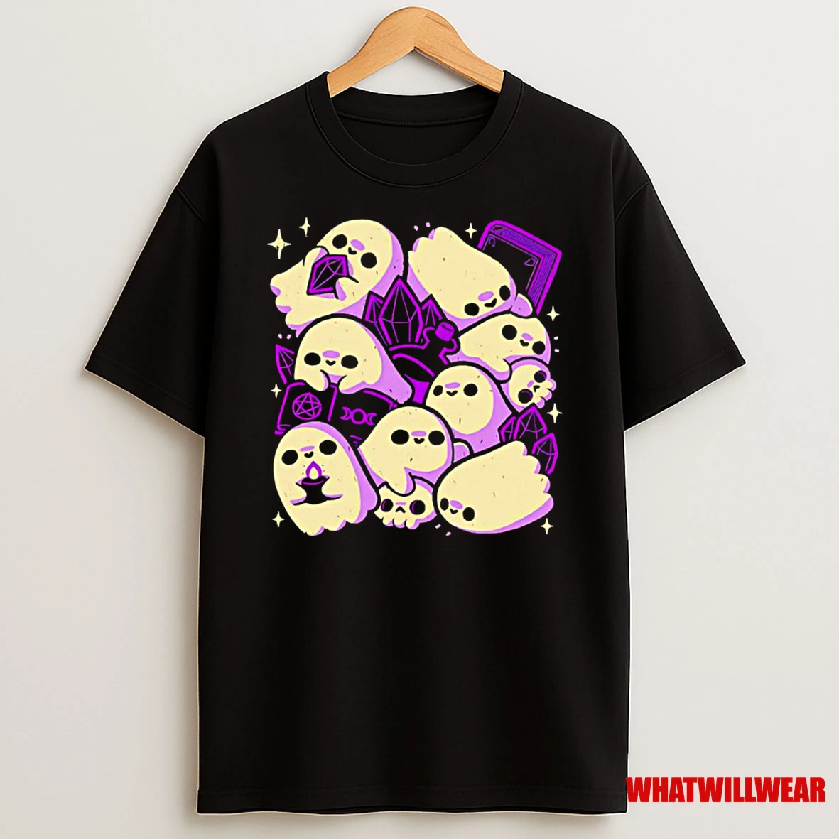 Spooky Cute Ghosts And Witchcraft Classic Shirts