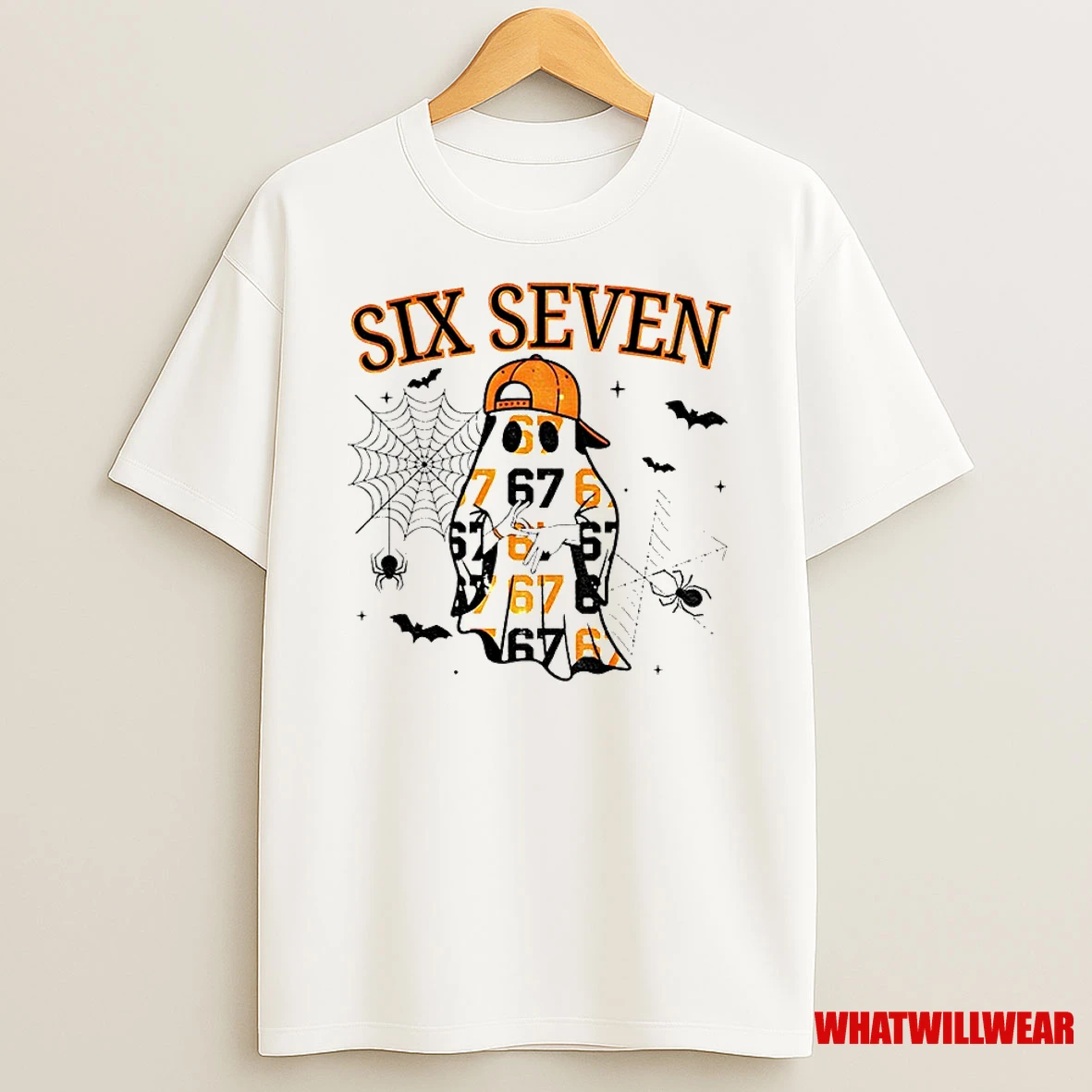 Spooky Season Halloween 67 Six Seven Ghost Classic Shirts