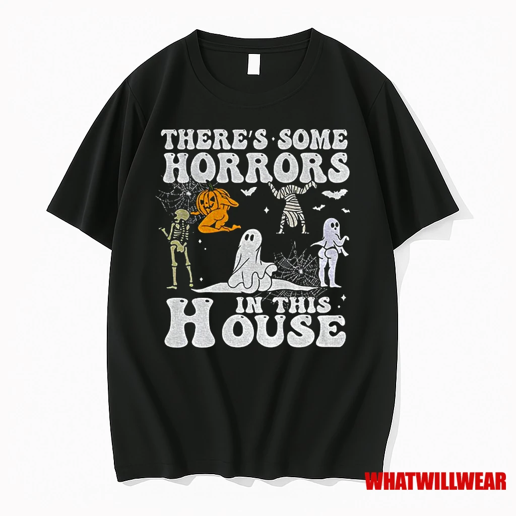Spooky Season Theres Some Horrors In This House Halloween Classic Shirts