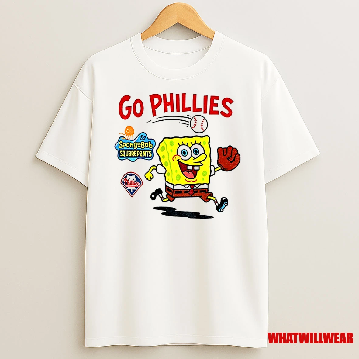 Squarepants Go Phillies Philadelphia Phillies Mlb Baseball 2025 Classic Shirts
