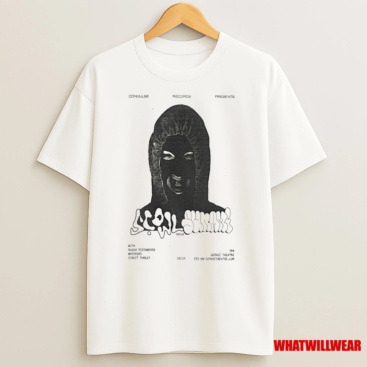 Sunami Scowl Gothic Theatre October 24 2025 Concert Shirts