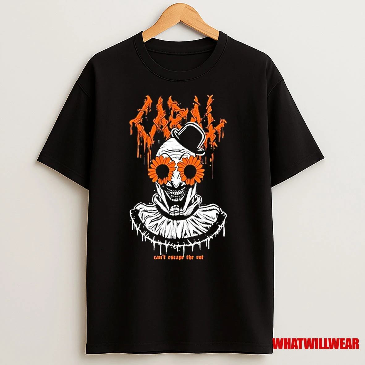Terrifier Cabal Cant Escape The Rot Art The Clown Shirts