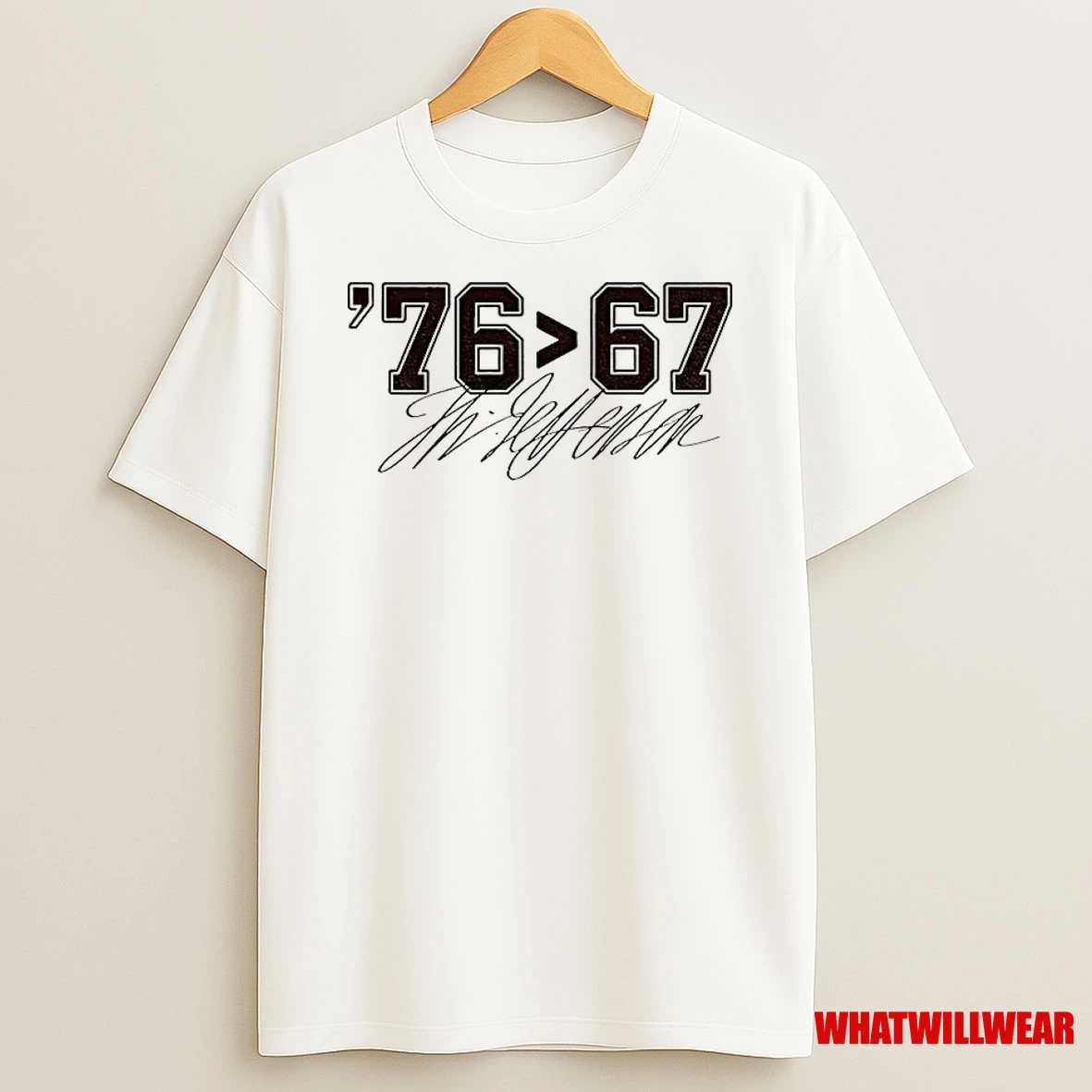 Thomas Jefferson 76 Than 67 Funny Meme Signature Classic Shirts