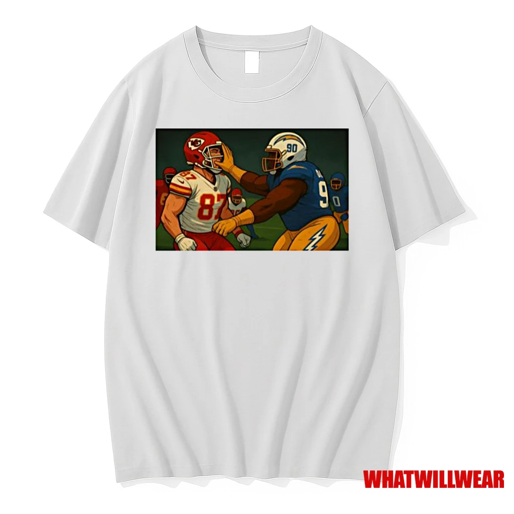 Travis Kelce Smacked By Chargers Classic Shirts