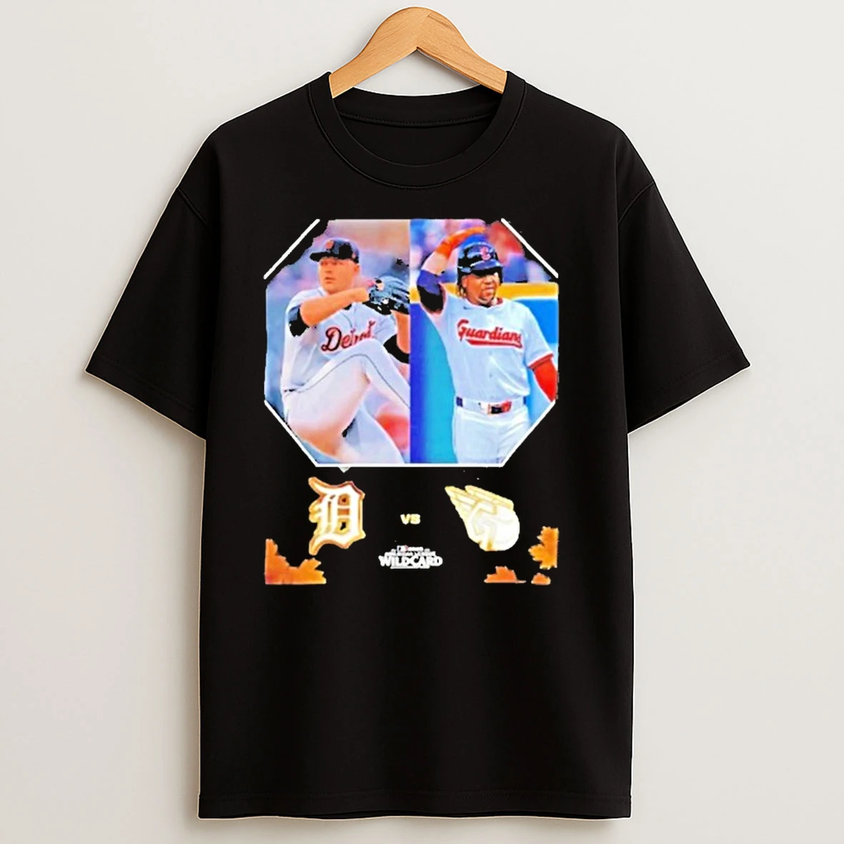 Trendy Detroit Tigers Vs Guardians 2025 Mlb American League Wild Card Shirts