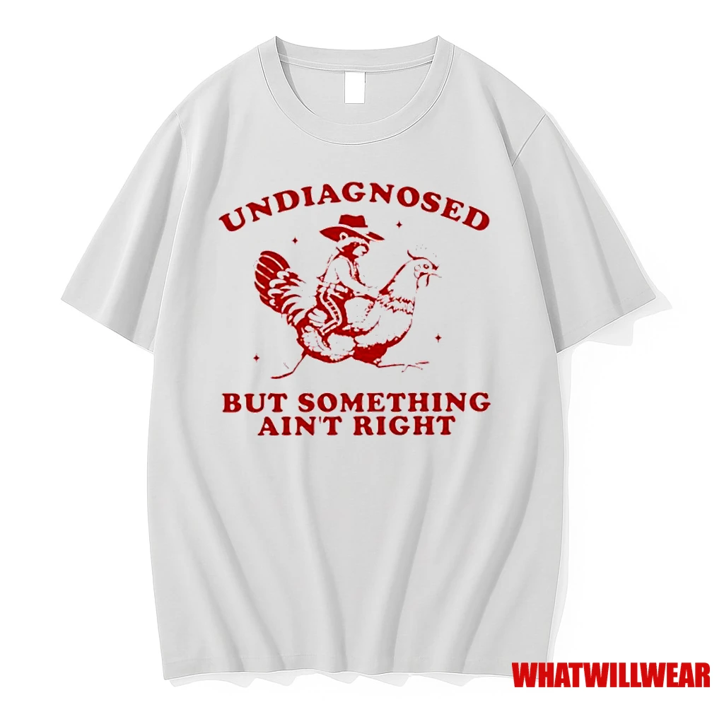 Undiagnosed But Something Aint Right Funny Raccoon Chicken Classic Shirts