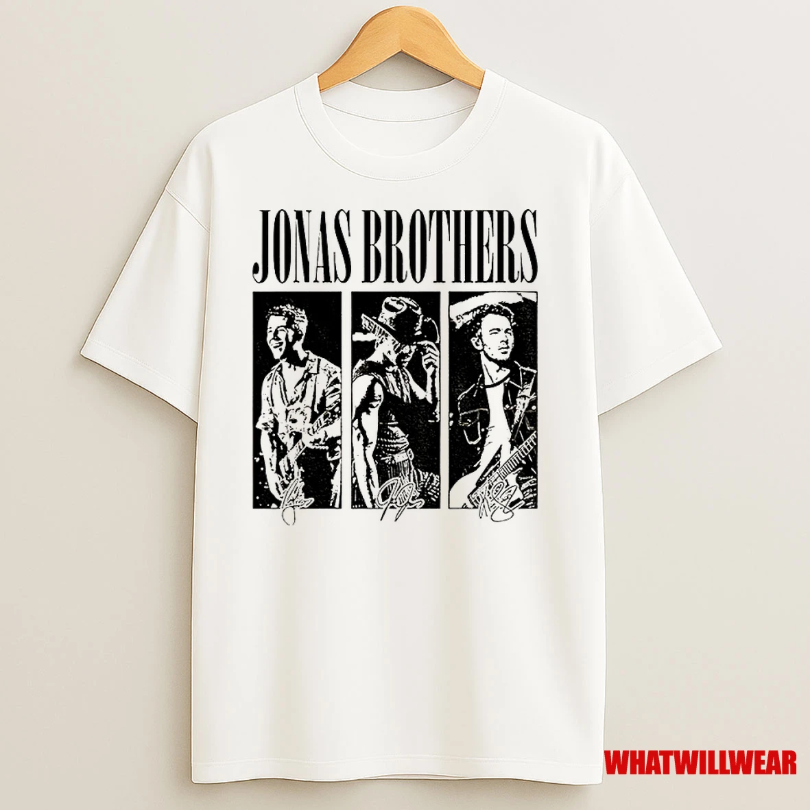Vintage Jonas Brothers 90s Boy Band Signature Classic Shirts