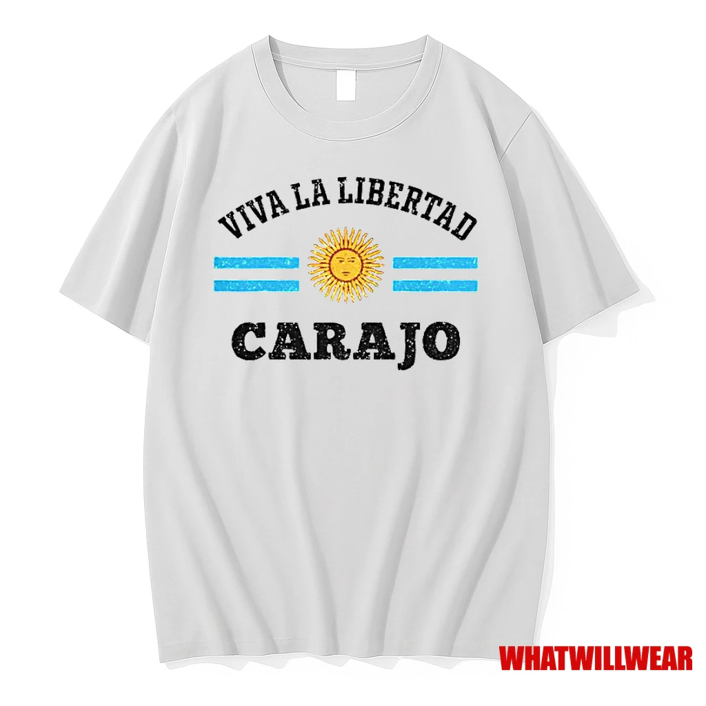 Viva La Libertad Carajo Javier Milei Presidente De Argentina Classic Shirts