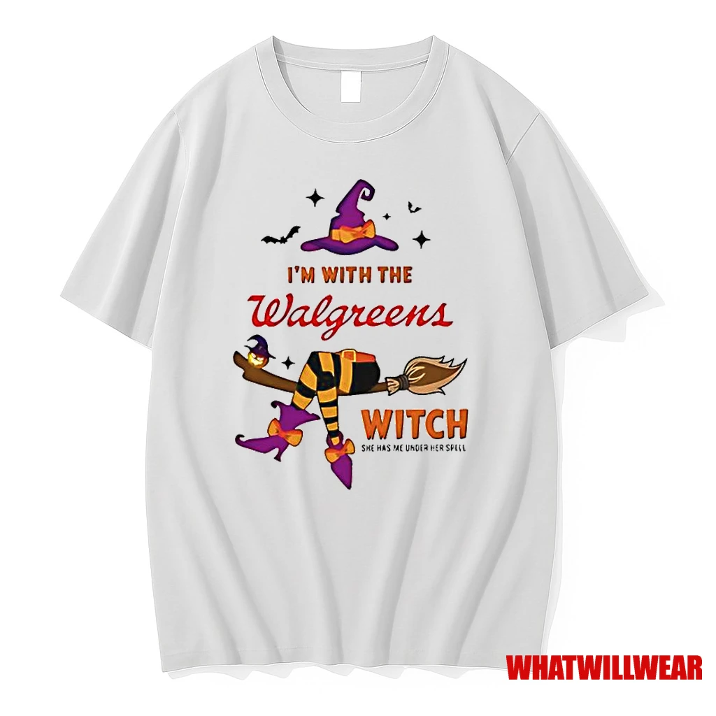 Walgreens Im With The Witch She Has Me Under Her Spell Halloween Classic Shirts