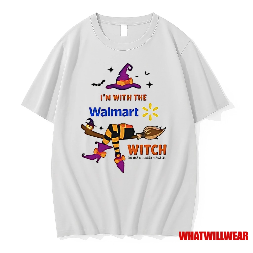 Walmart Im With The Witch She Has Me Under Her Spell Halloween Classic Shirts