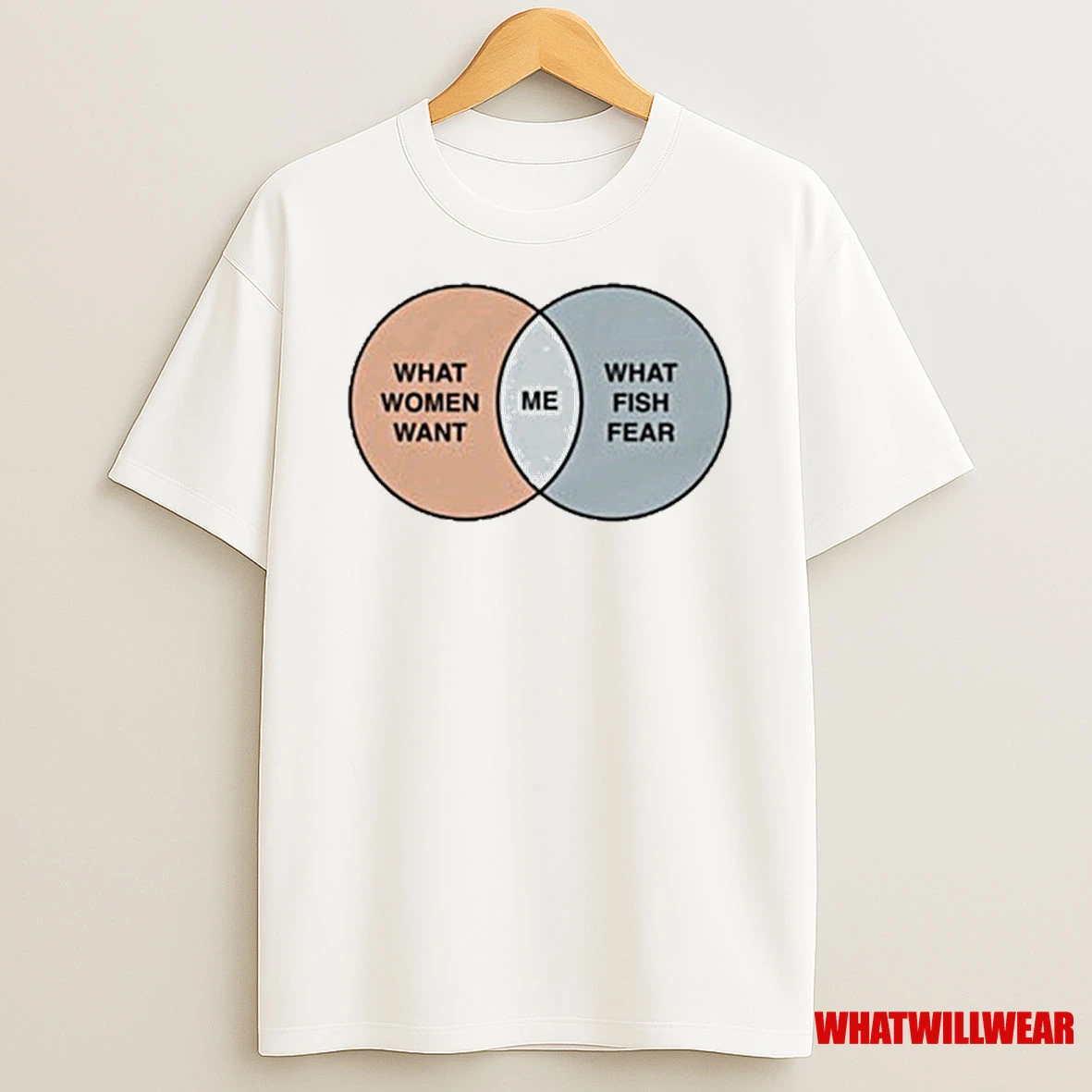 Women Want Me Fish Fear Me Venn Diagram Shirts