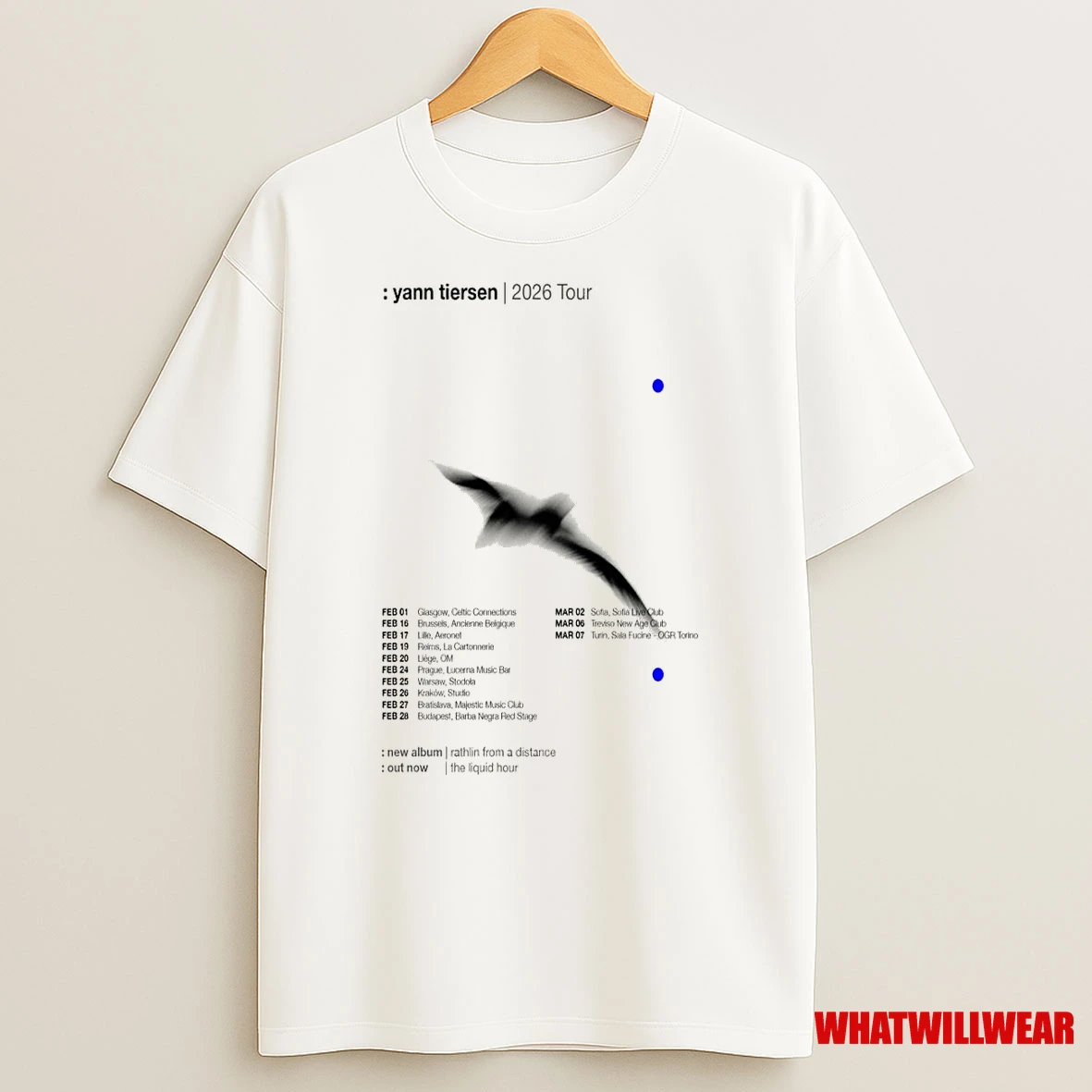 Yann Tiersen 2026 Tour Shirts