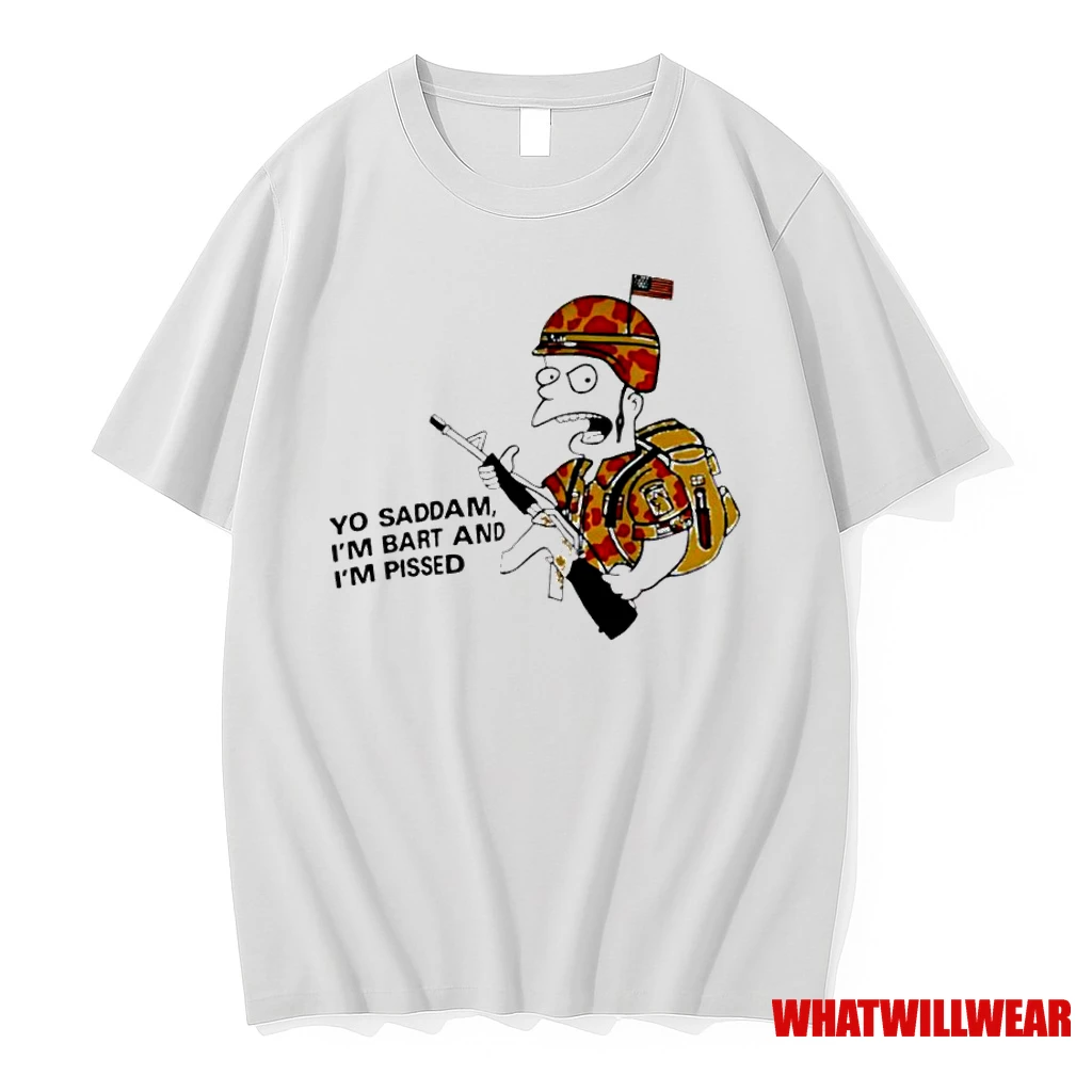 Yo Saddam Im Bart And Im Pissed Classic Shirts