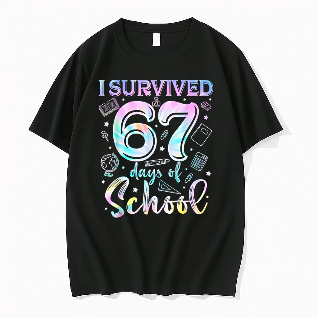 100 Days Of School I Survived 67 Days Of School Teacher 67 Shirts