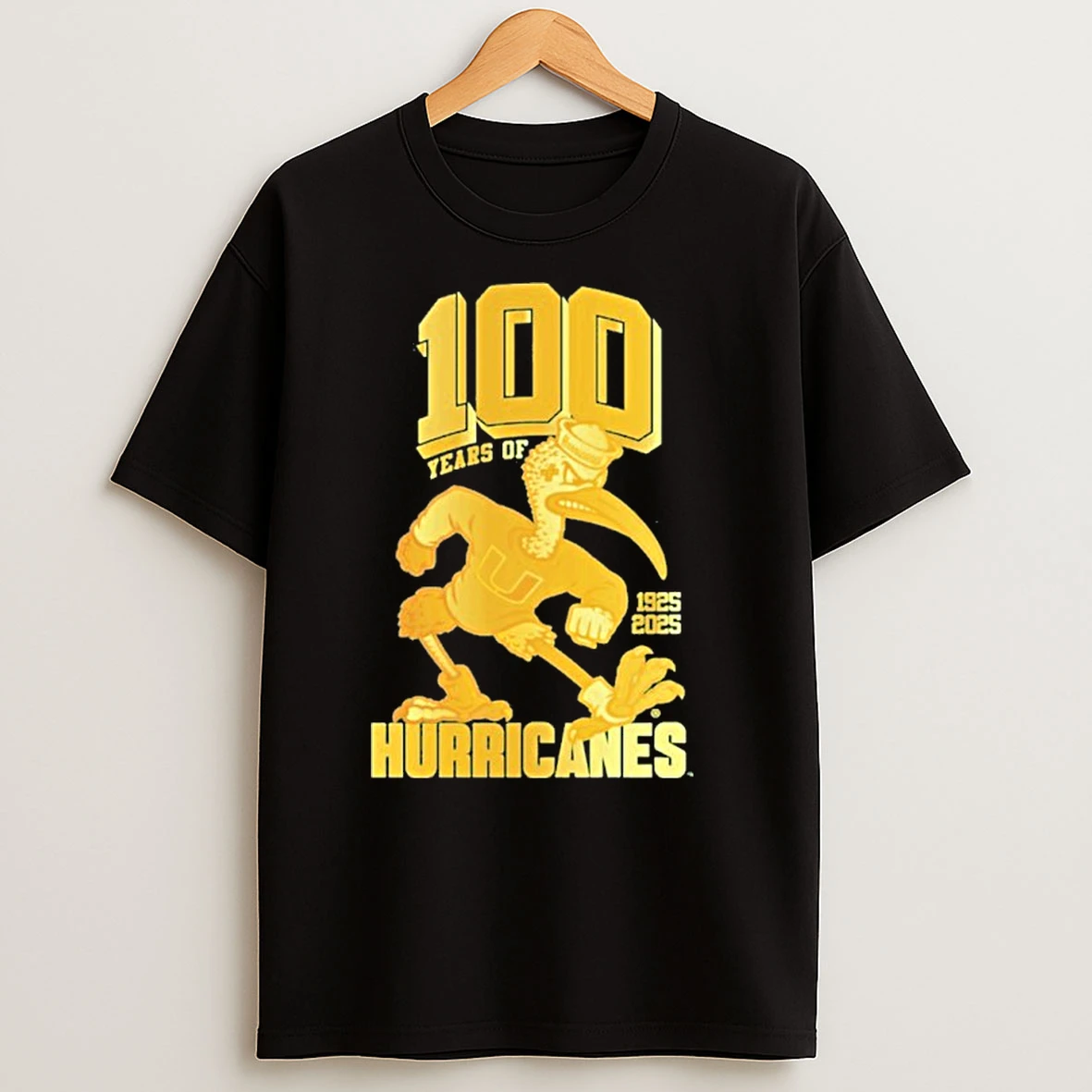 100 Years Of Miami Hurricanes 1925 2025 T Shirts