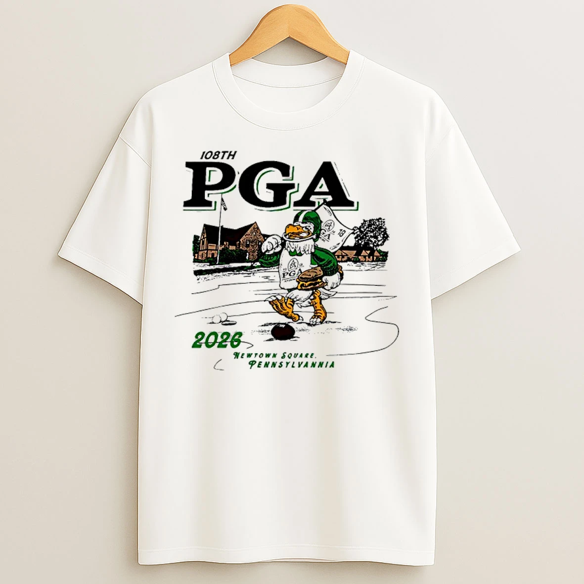 108th Pga Championship 2026 Joe Eagle Newton Square Mascot T Shirts