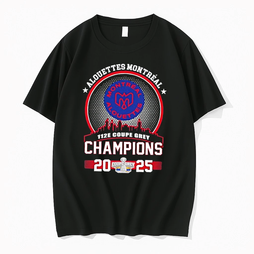 112e Coupe Grey Champions 2025 Alouettes Montreal Skyline Shirts