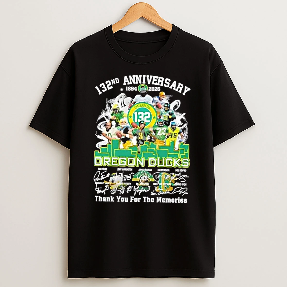132nd Anniversary 1894 2026 Oregon Ducks Legends Thank You For The Memories Shirts