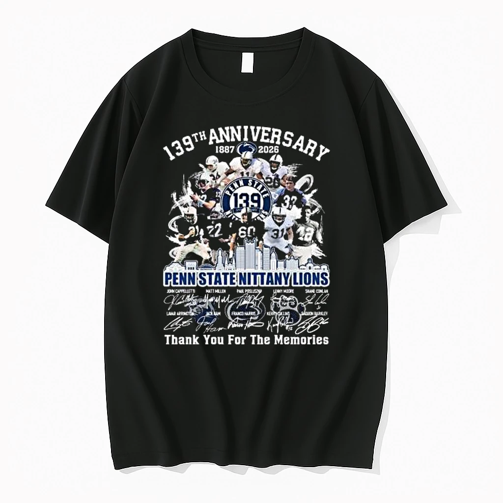 139th Anniversary 1887 2026 Penn State Nittany Lions Thank You For The Memories Signatures Shirts