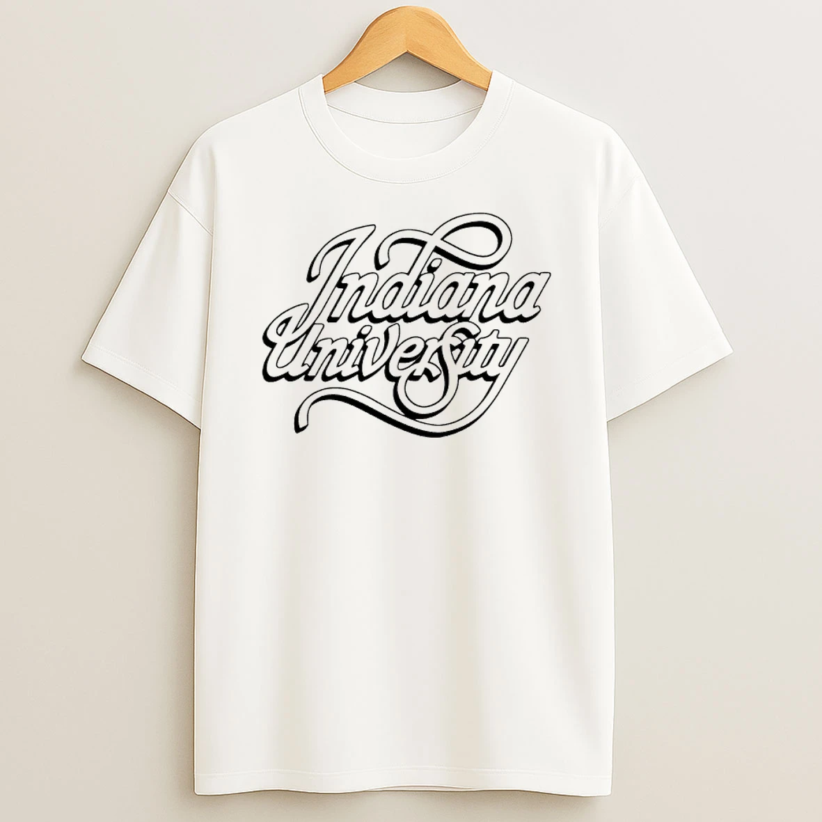 1980s Indiana University Logo Script Shirts