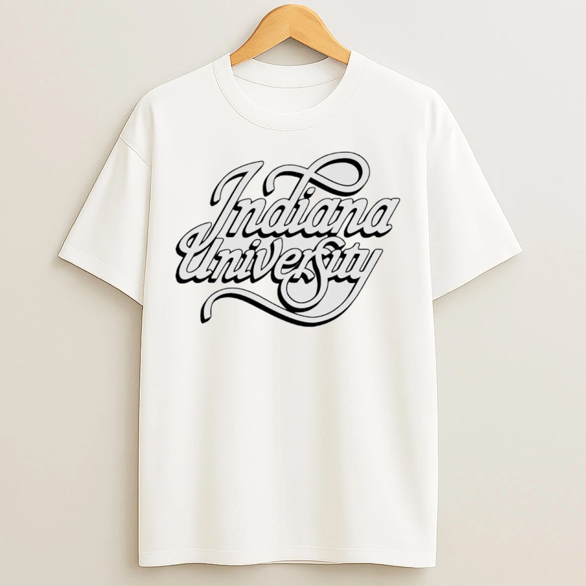 1980s Indiana University Logo Script T Shirts