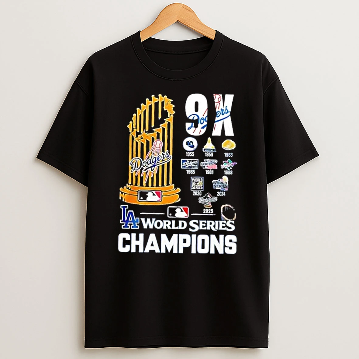 2025 9x World Series Champions Los Angeles Dodgers Baseball Shirts