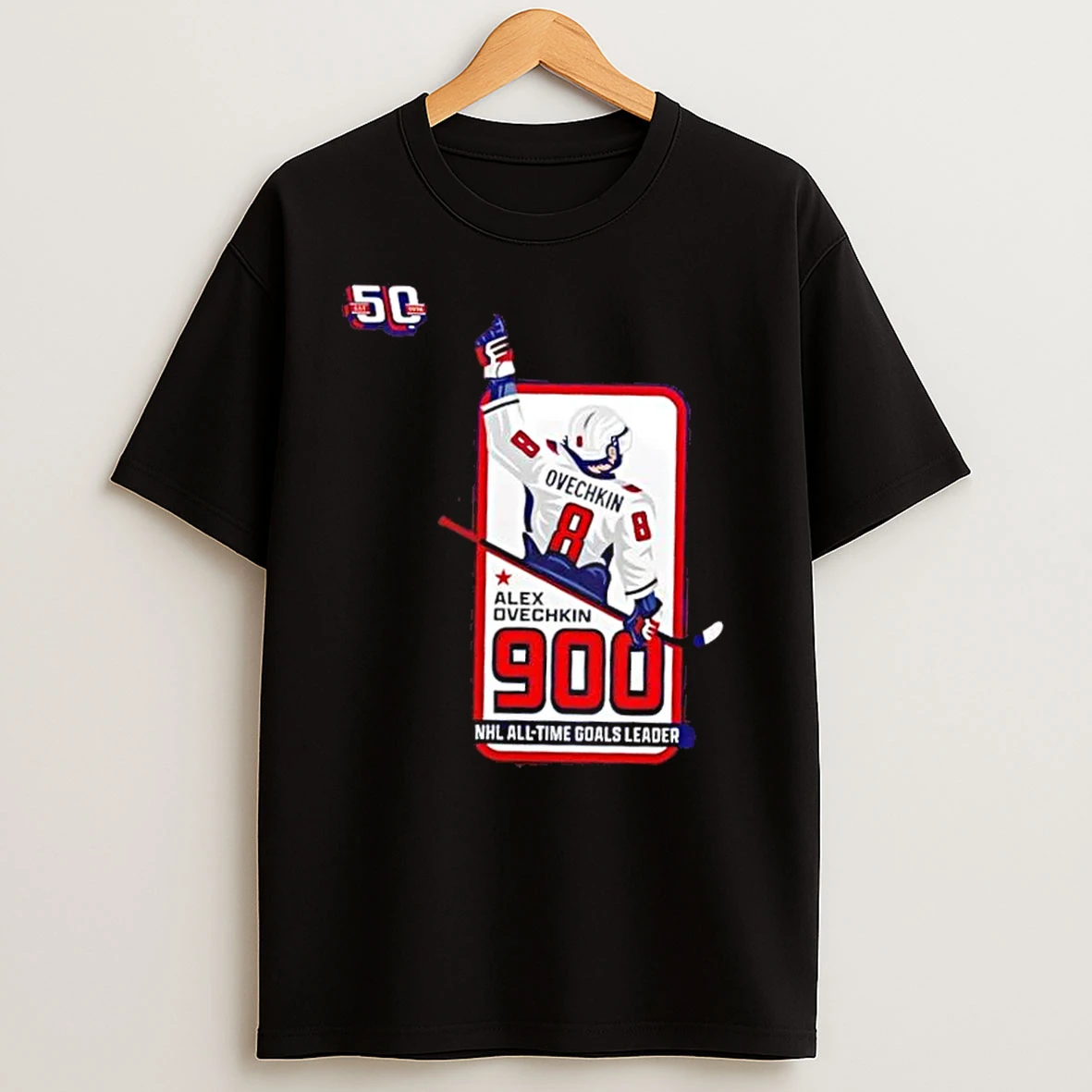 2025 Alexander Ovechkin Washington Capitals 900 Most Goals In Nhl History 2 Sided T Shirts
