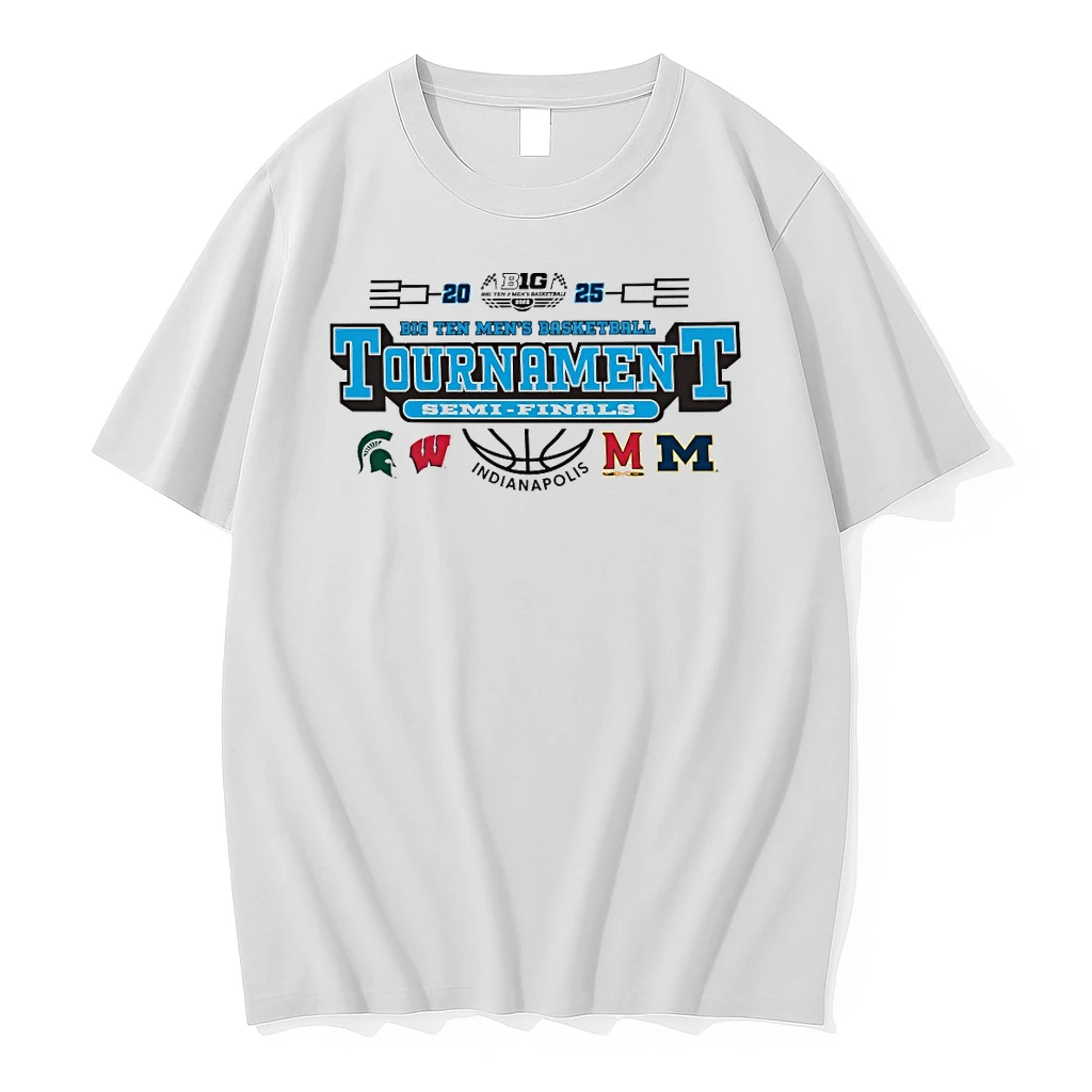 2025 Big Ten Mens Basketball Tournament Semi Final Bound Indianapolis All Teams Shirts