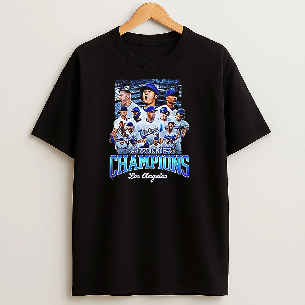 2025 Champions Los Angeles Dodgers Mens T Shirts
