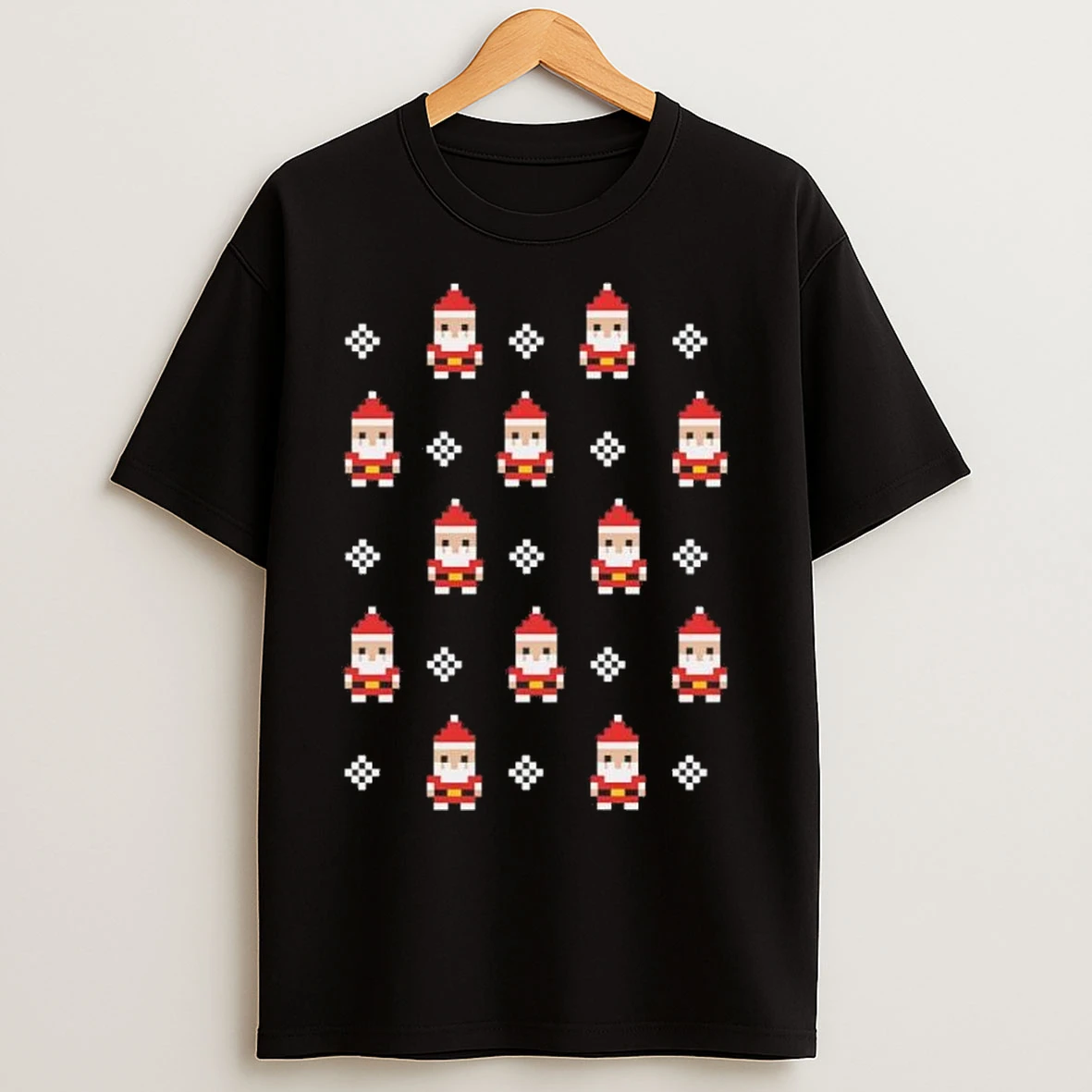 2025 Christmas Santas 8 Bit T Shirts