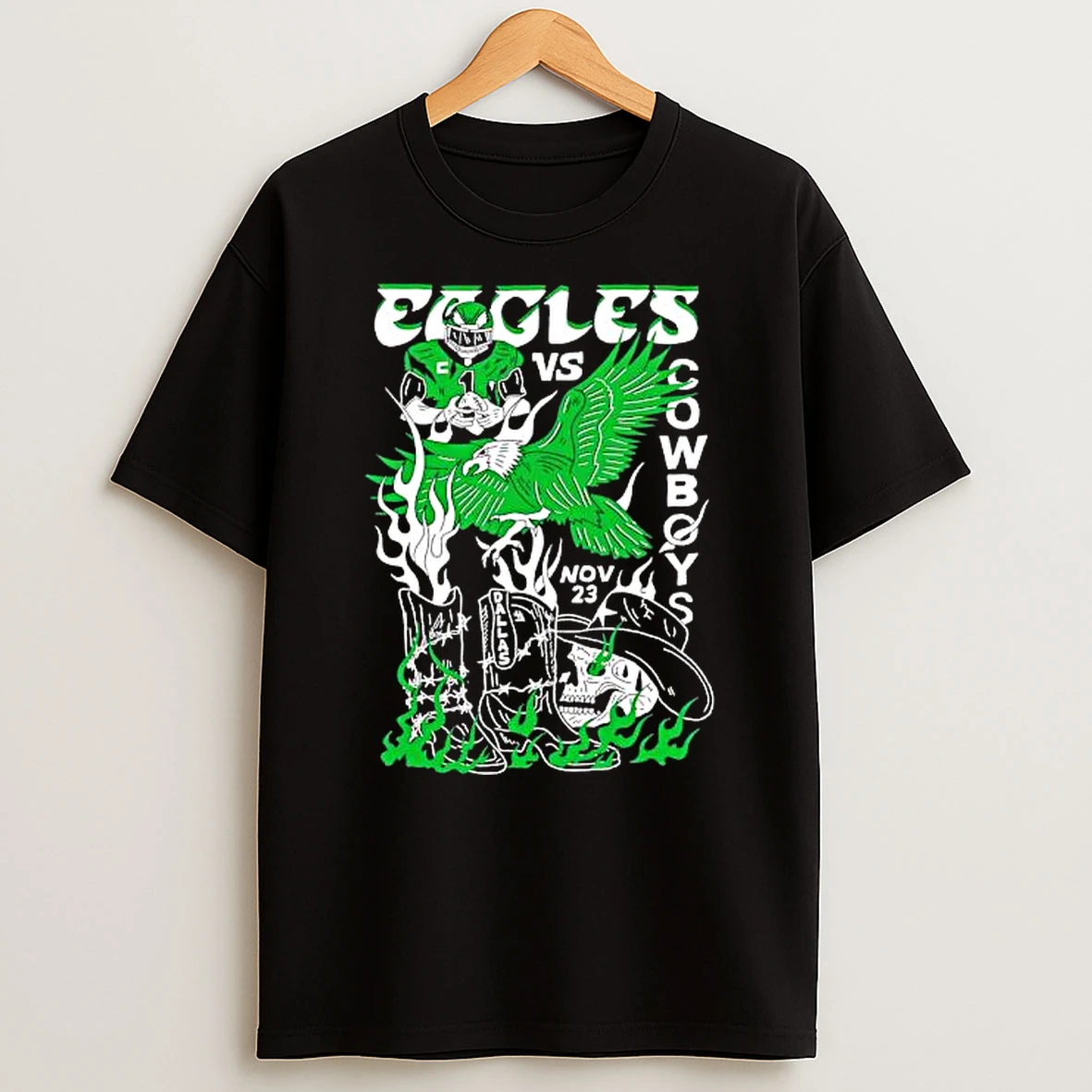 2025 Eagles Showdown In Dallas Cowboys Shirts