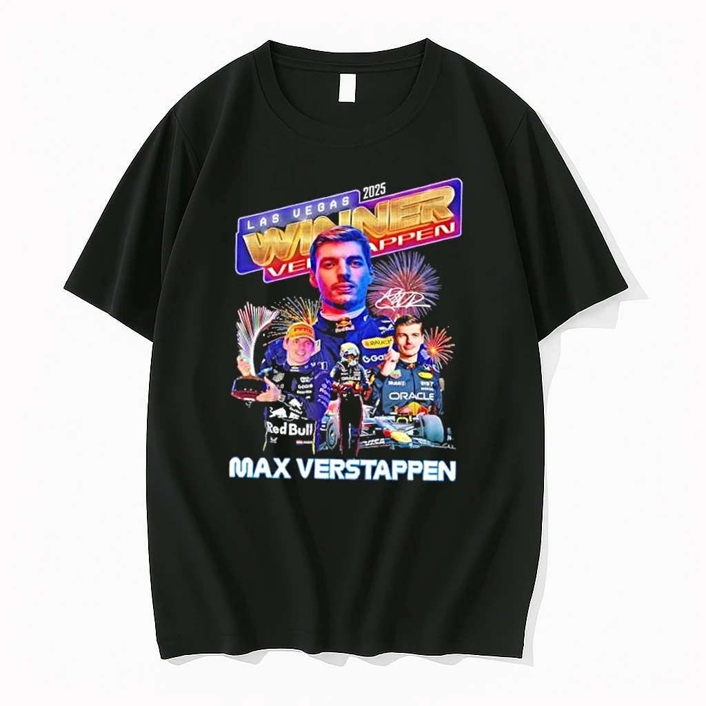 2025 Las Vegas Winner Max Verstappen Signature Shirts