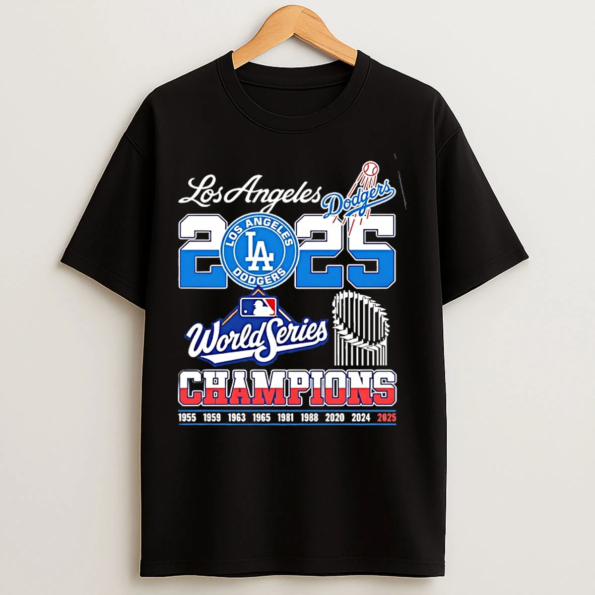 2025 Los Angeles Dodgers Baseball Mlb World Series Champions T Shirts