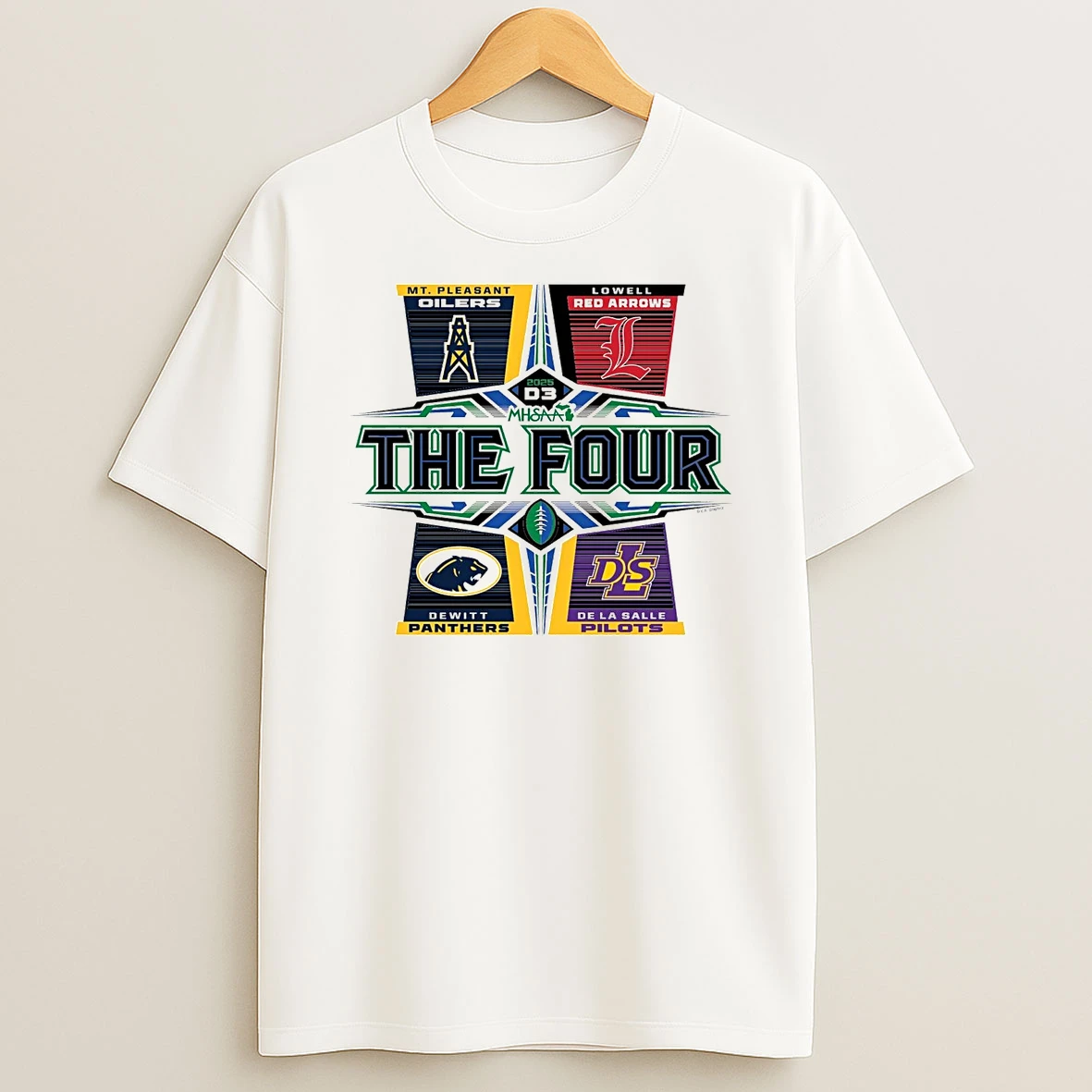 2025 Mhsaa Football D3 The Four Shirts