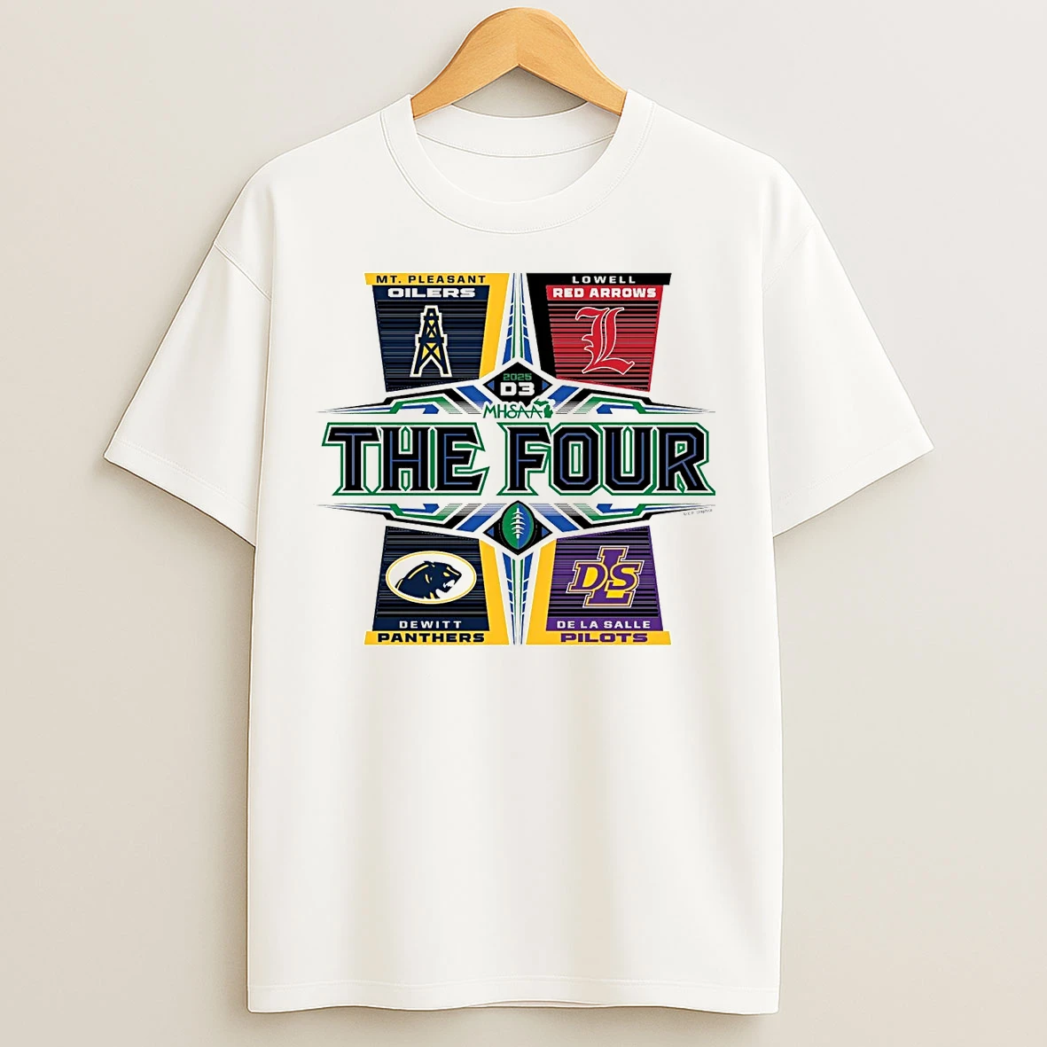 2025 Mhsaa Football D3 The Four T Shirts