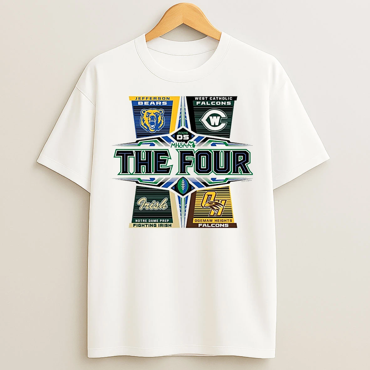 2025 Mhsaa Football D5 The Four T Shirts