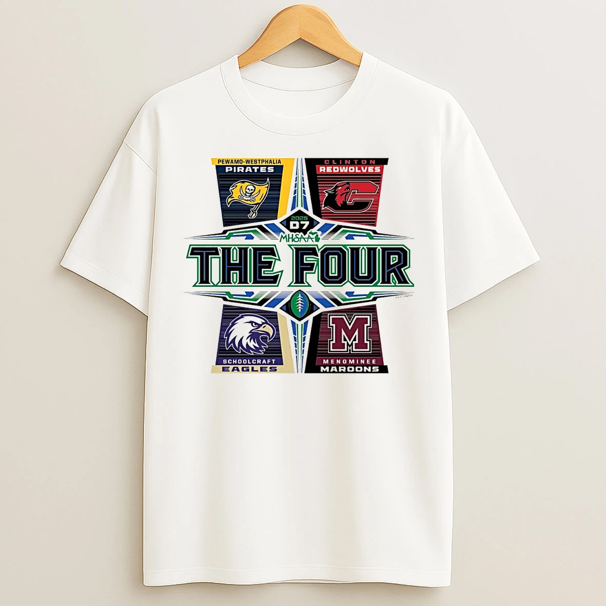 2025 Mhsaa Football D7 The Four T Shirts