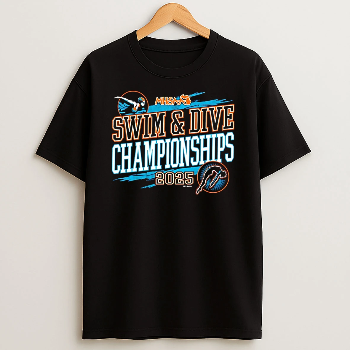 2025 Mhsaa Girls Swim Dive Championships Logo Shirts