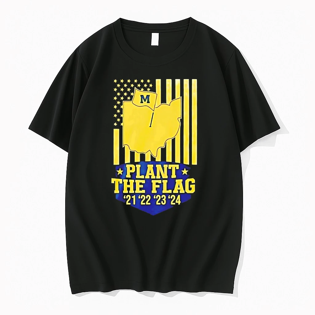 2025 Michigan Wolverines Plant The Flag Shirts