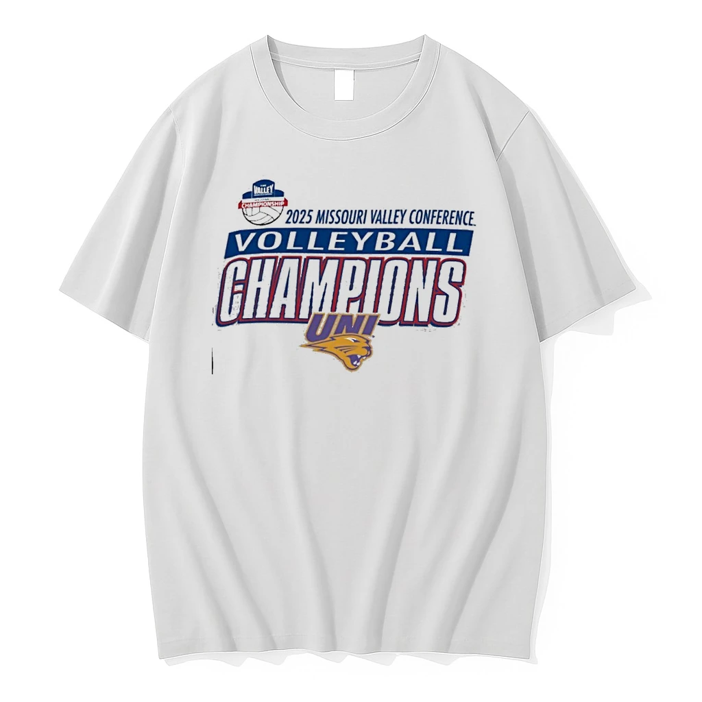 2025 Missouri Valley Conference Womens Volleyball Final Champion Northern Iowa Panthers Shirts