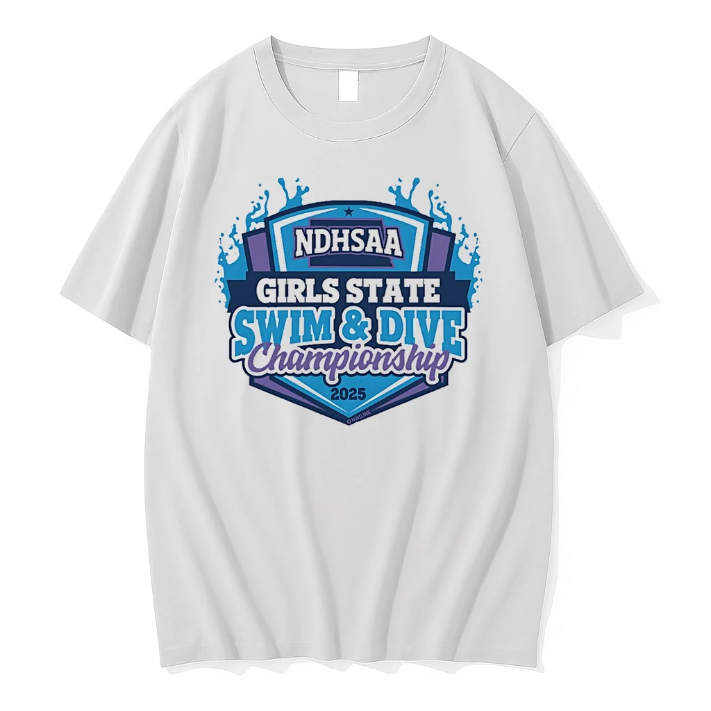 2025 Ndhsaa Girls Swimming And Diving State Logo Shirts
