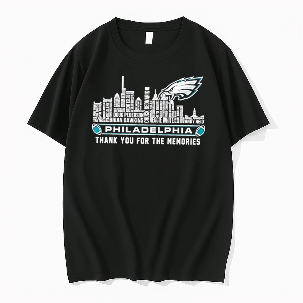 2025 Nfl Philadelphia Eagles All Names City Thank You For The Memories Skyline Shirts